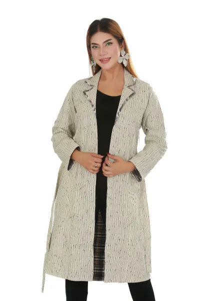 Premium Stripe off white Blazer 
